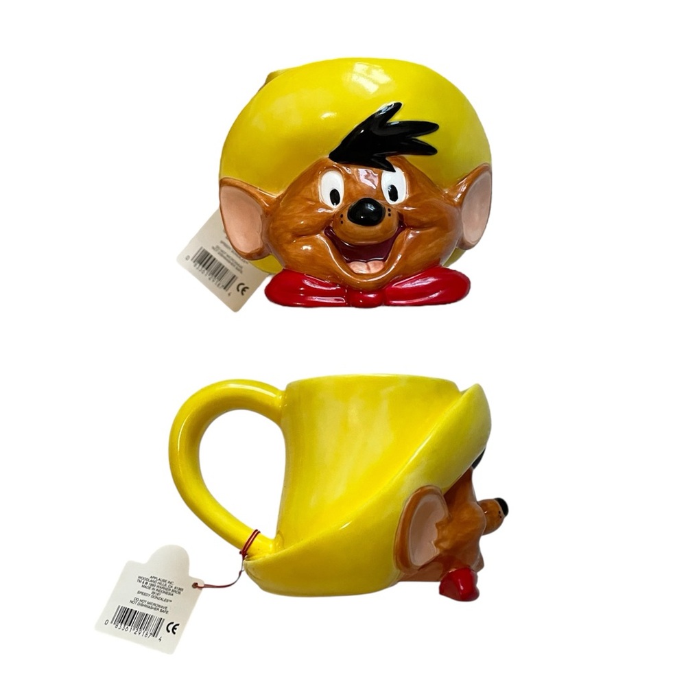 Vintage 1994 Looney Tunes Warner bros Speedy Gonzales yellow mug - Picture 3 of 16